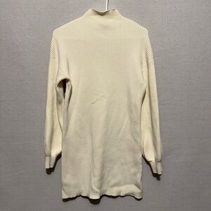 Lumiere Ivory Sweater Mini Dress - size M